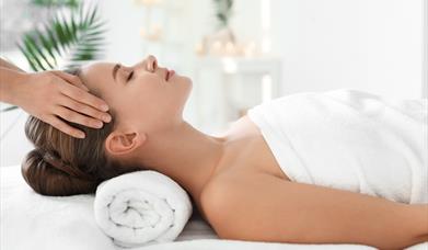Massage taking place